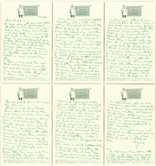 1960 Ty Cobb Handwritten & Signed 6 Page Letter Dated 3/27/1960 (Beckett)